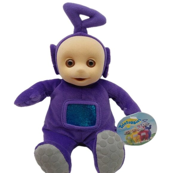 Eden Teletubbies Purple Tinky Winky Plush 1998 Stuffed 8" - Picture 1 of 10
